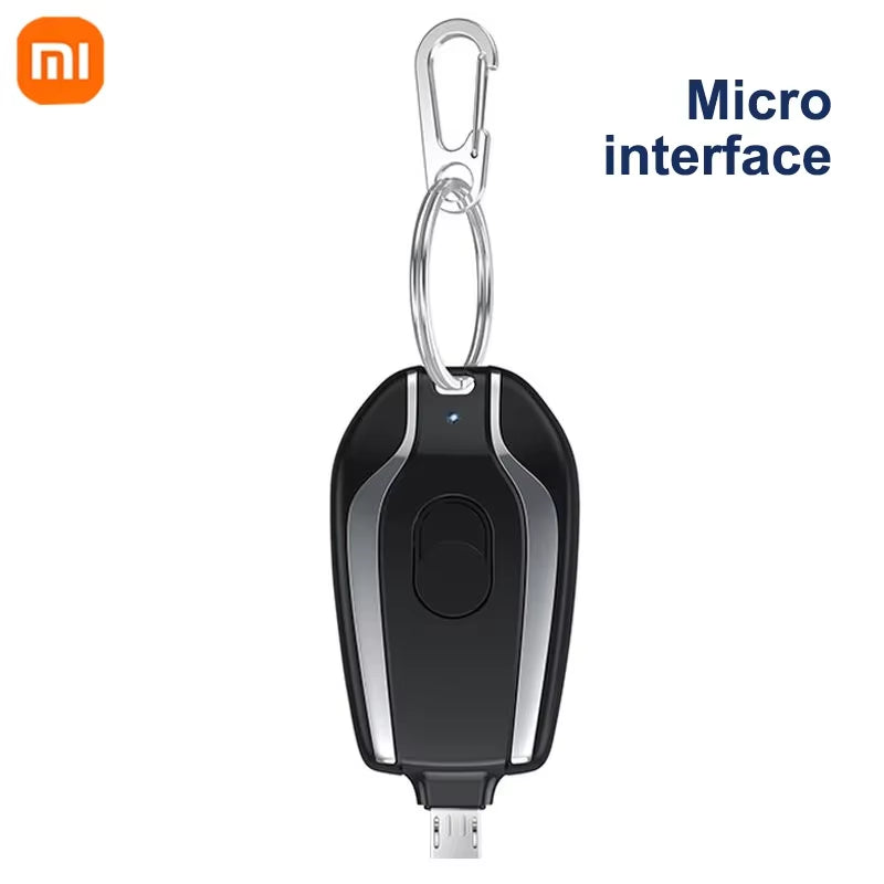 Xiaomi 1500Mah Mini Keychain Power Bank Emergency Supply Portable Charger Compatibility for Iphone Samsung Small Size 2025 New