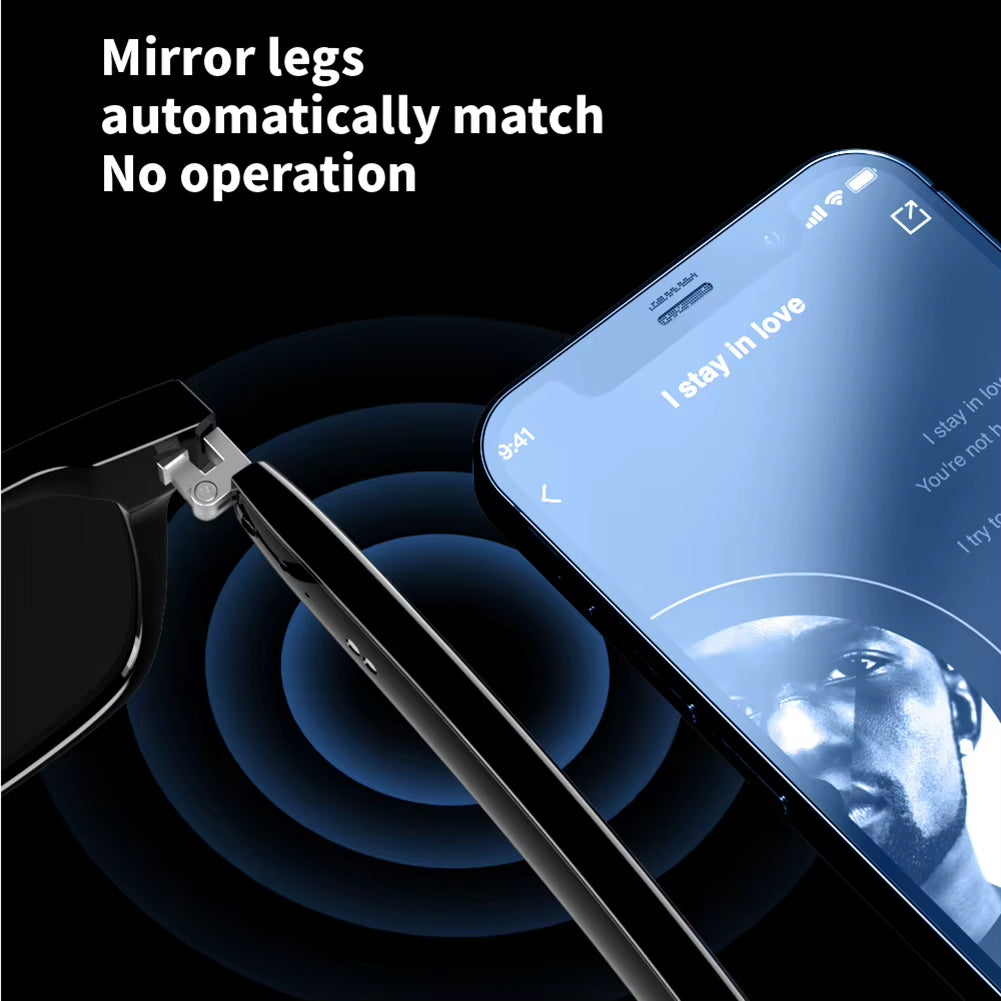 Camera Glasses AI Voice Assistant BT Audio Glasses Open Ear Sound Mic & Speakers Outdoor Sport Glasses with Camera for Women Men