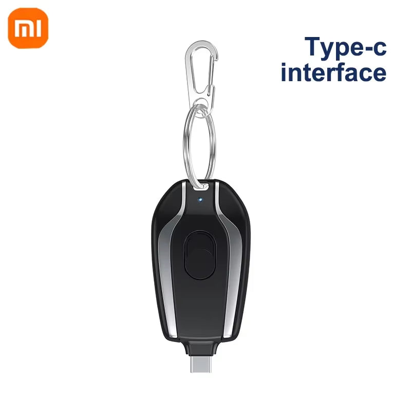 Xiaomi 1500Mah Mini Keychain Power Bank Emergency Supply Portable Charger Compatibility for Iphone Samsung Small Size 2025 New