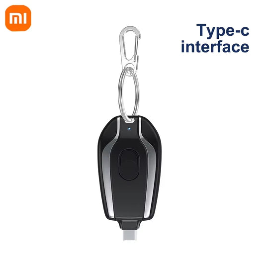 Xiaomi 1500Mah Mini Keychain Power Bank Emergency Supply Portable Charger Compatibility for Iphone Samsung Small Size 2025 New