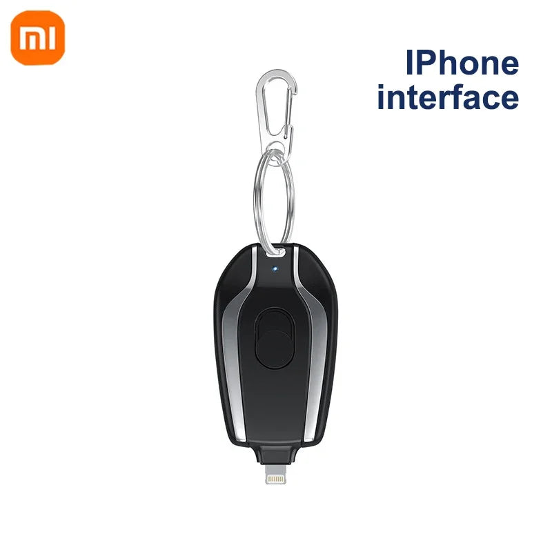 Xiaomi 1500Mah Mini Keychain Power Bank Emergency Supply Portable Charger Compatibility for Iphone Samsung Small Size 2025 New